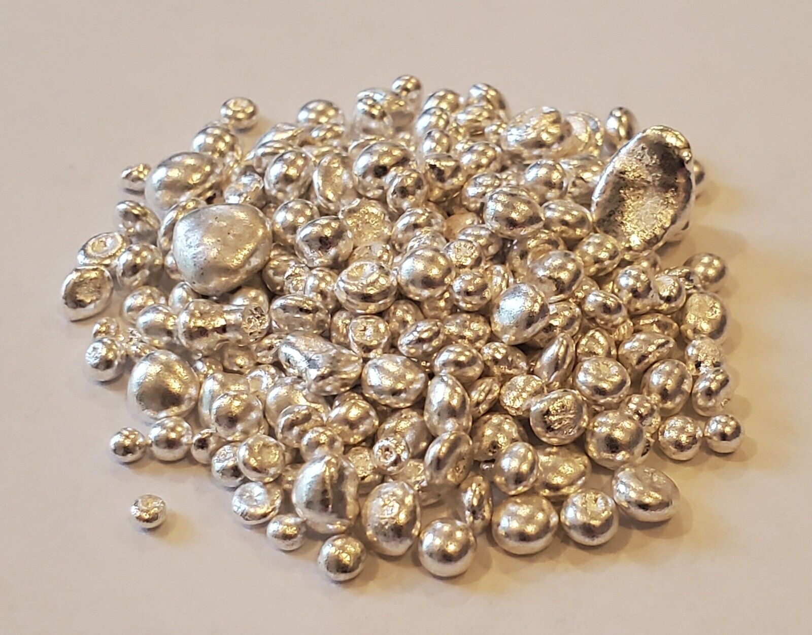 1oz silver shot, casting grain, .9999 fine silver